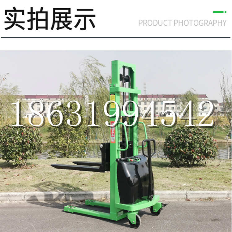 富蕴县电动叉车堆高车液压铲车电瓶1吨2吨站驾步行式小型全自动叉车